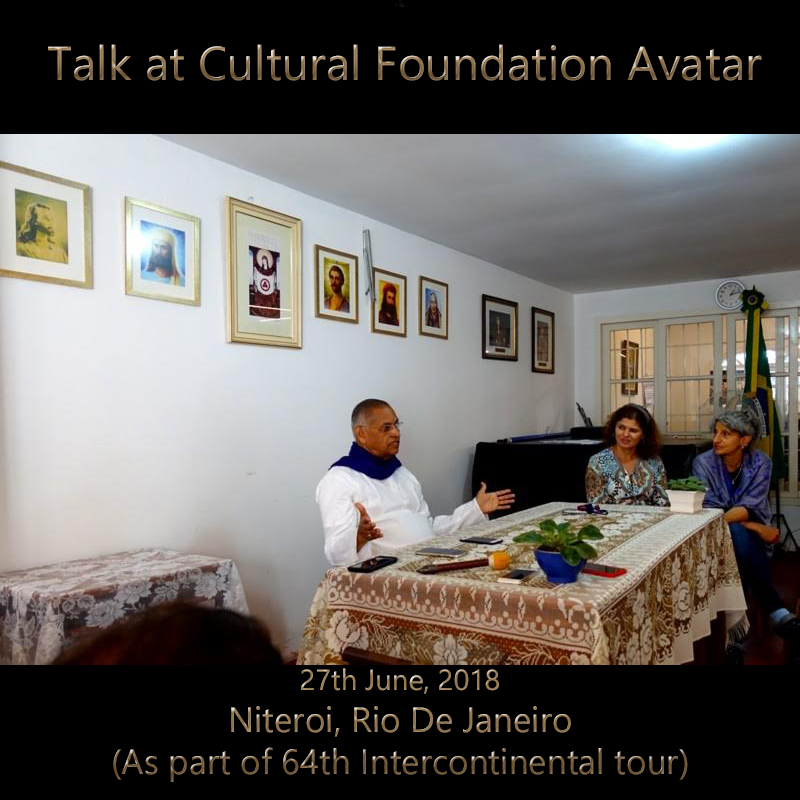 27Jun2018 - Talk at Cultural Foundation Avatar, Niteroi (Rio) (An Approach to Synthesis)