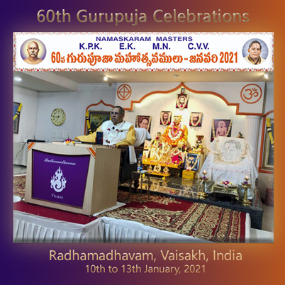12Jan2021 - East & West fusion - Message (Gurupuja Celebrations - Visakhapatnam - 2021)