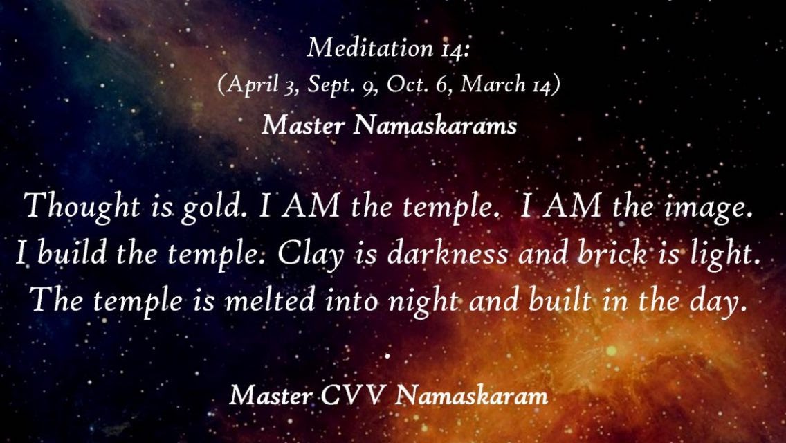 Meditation-14 (April 3, Sept. 9, Oct. 6, March 14) (Occult Meditations)
