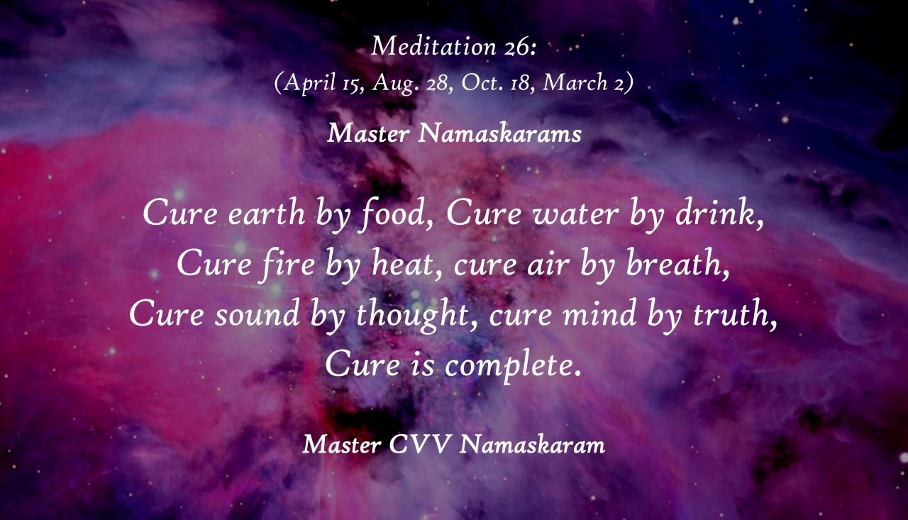 Meditation-26 (April 15, Aug. 28, Oct. 18, March 2) (Occult Meditations)
