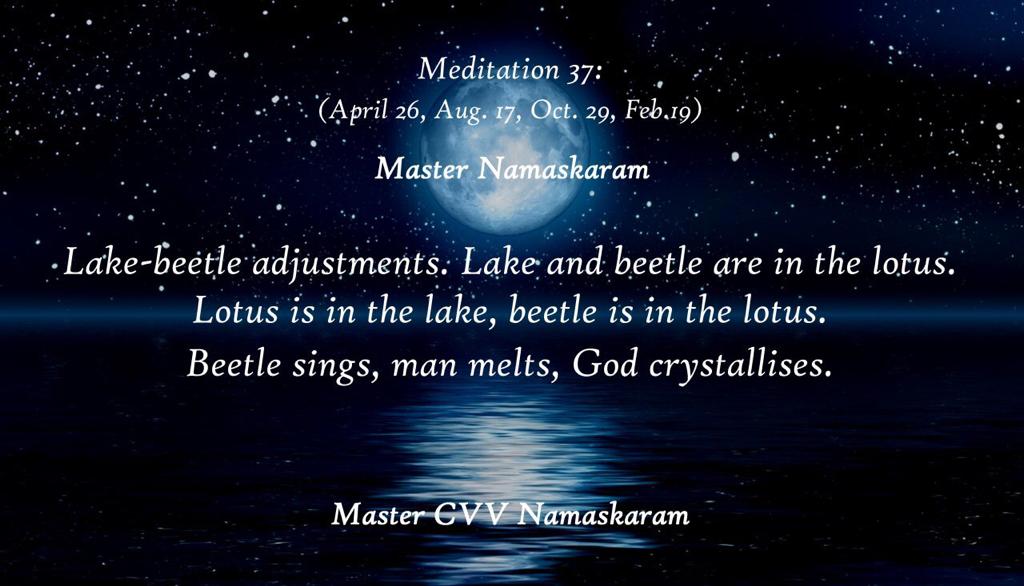 Meditation-37 (April 26, Aug. 17, Oct. 29, Feb. 19) (Occult Meditations)