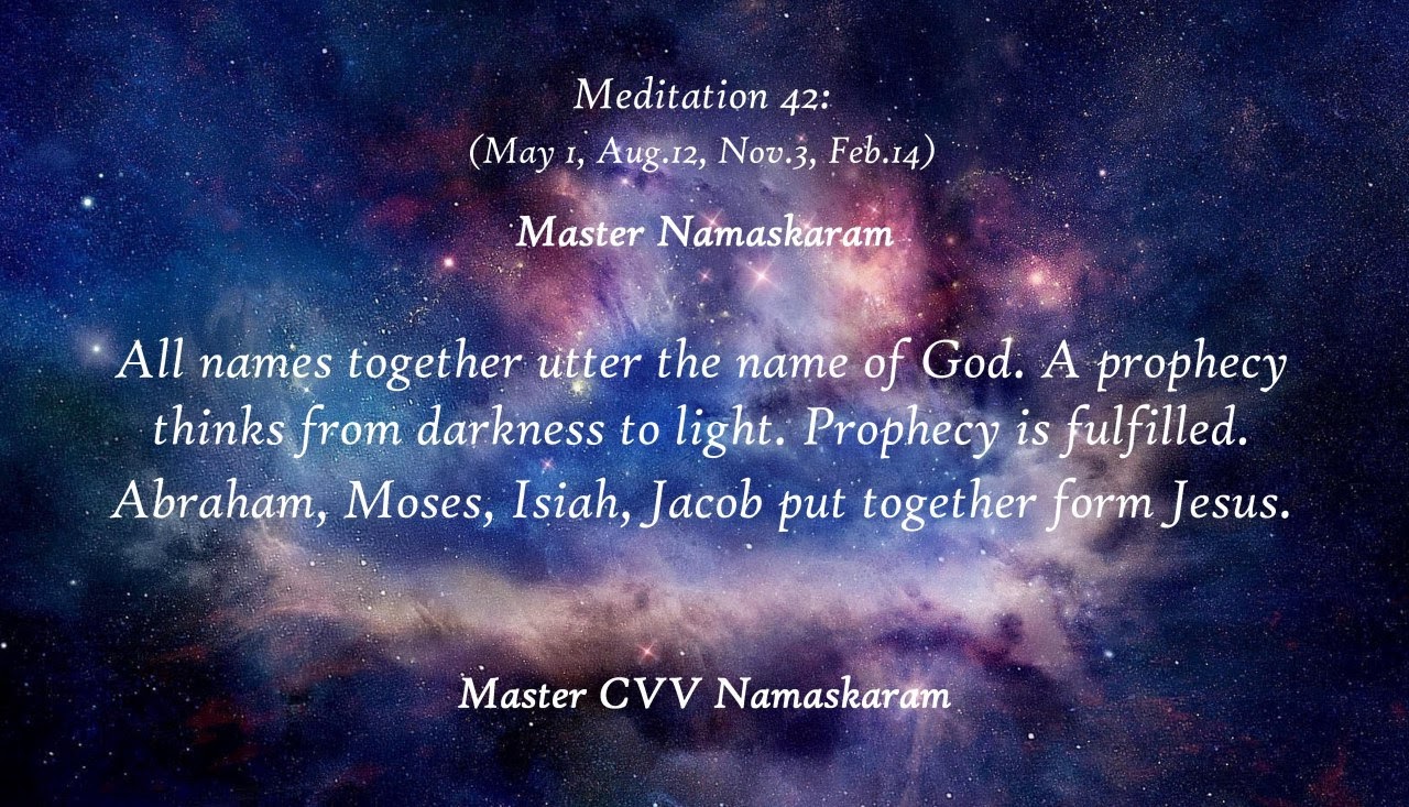 Meditation-42 (May 1, Aug. 12, Nov. 3, Feb. 14) (Occult Meditations)