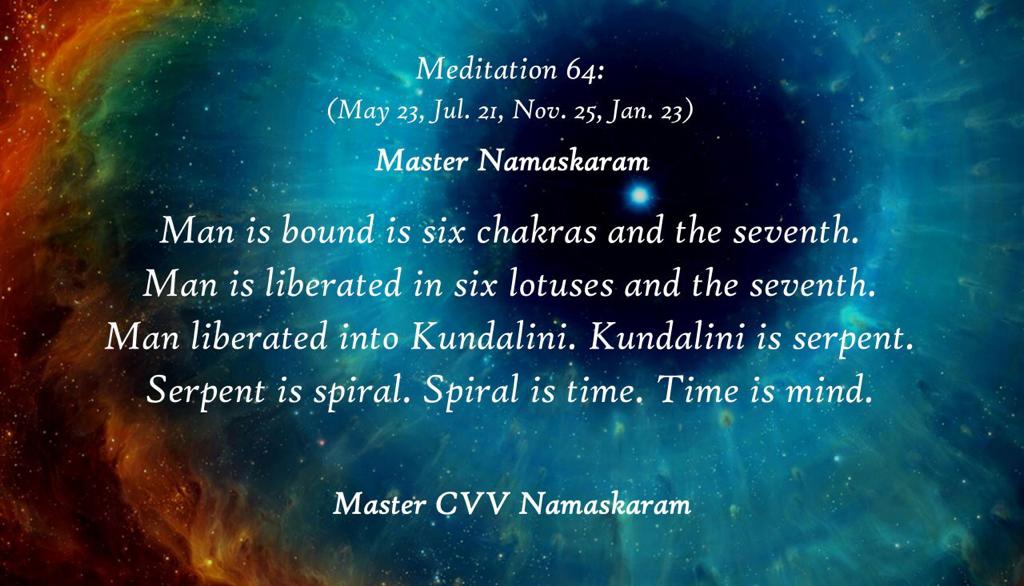 Meditation-64 (May 23, Jul. 21, Nov. 25, Jan. 23) (Occult Meditations)