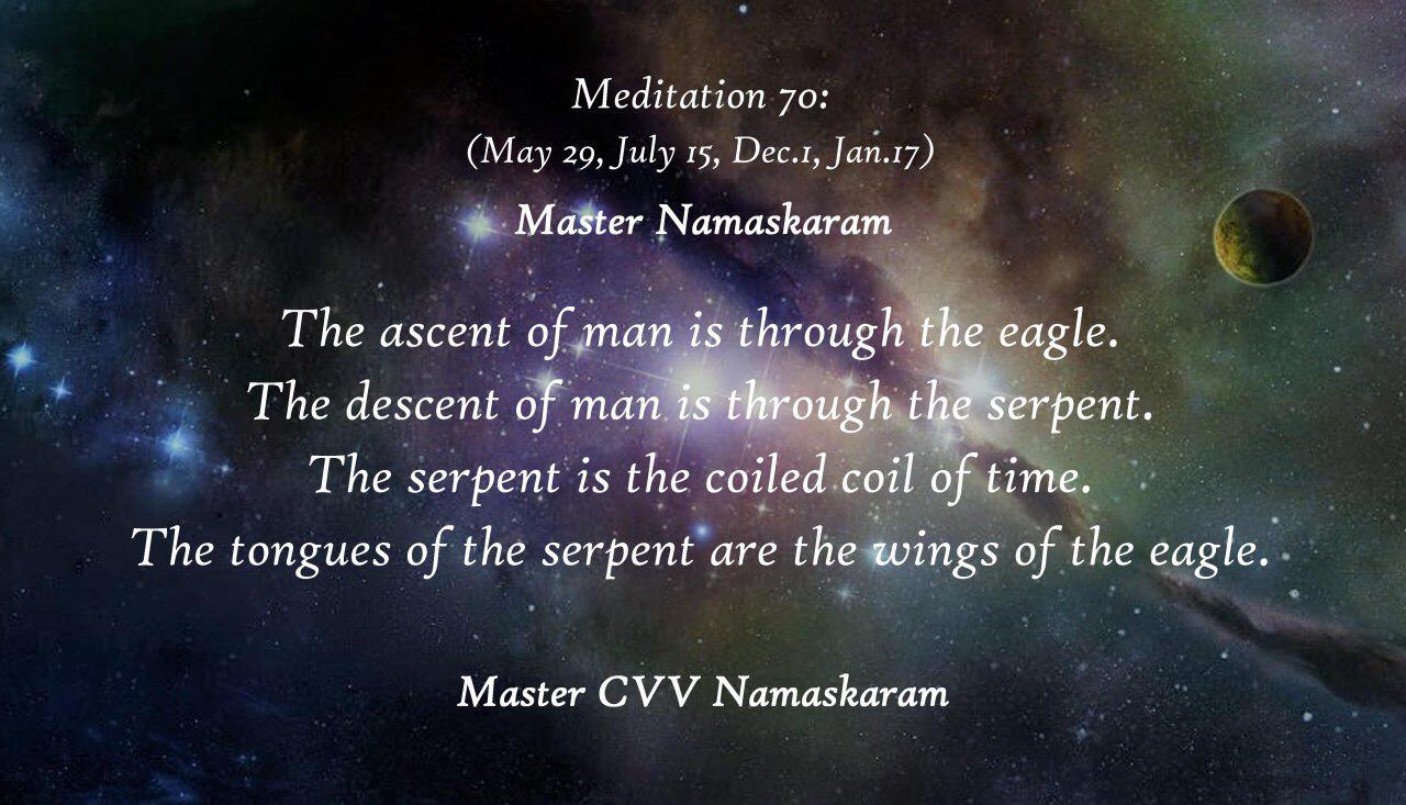 Meditation-70 (May 29, July 15, Dec. 1, Jan. 17) (Occult Meditations)