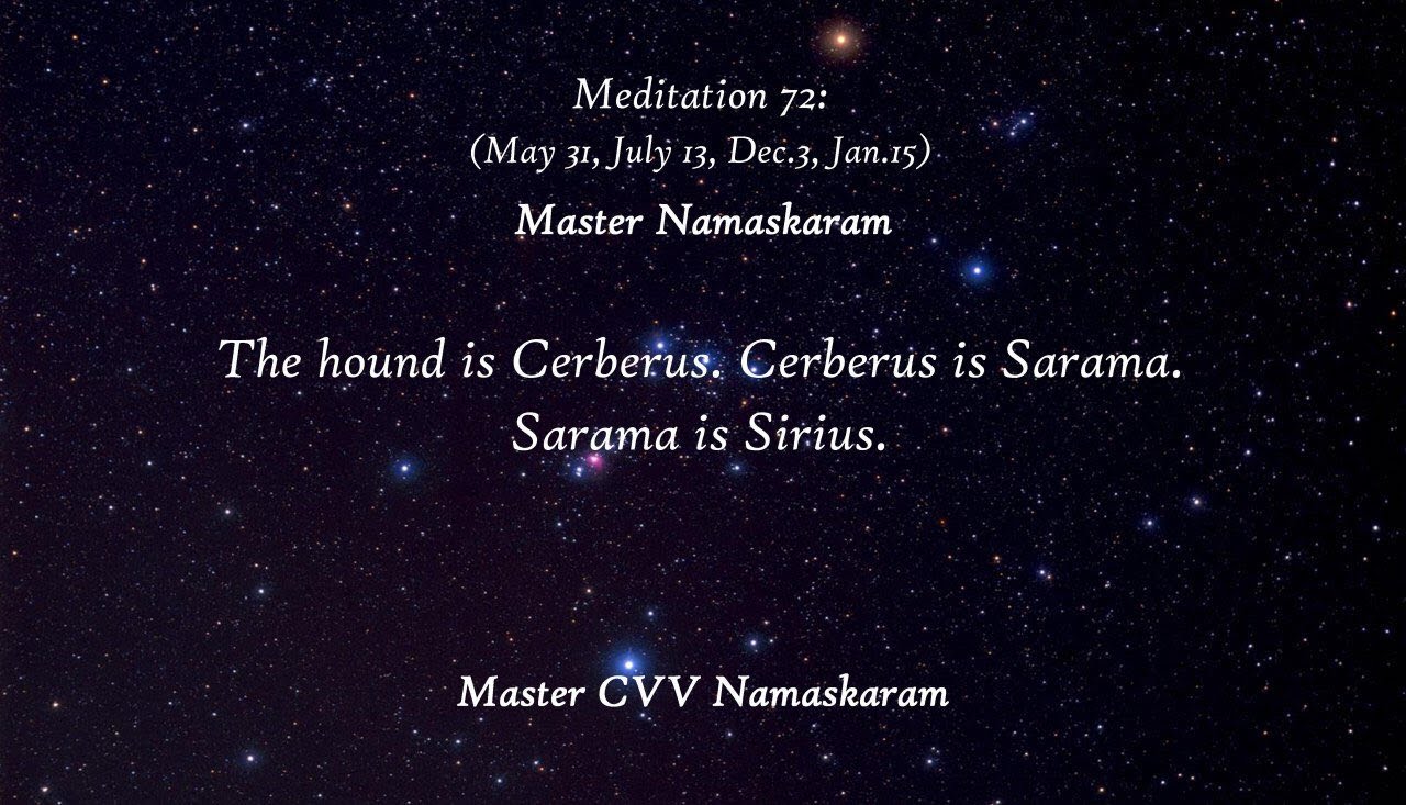 Meditation-72 (May 31, July 13, Dec. 3, Jan. 15) (Occult Meditations)