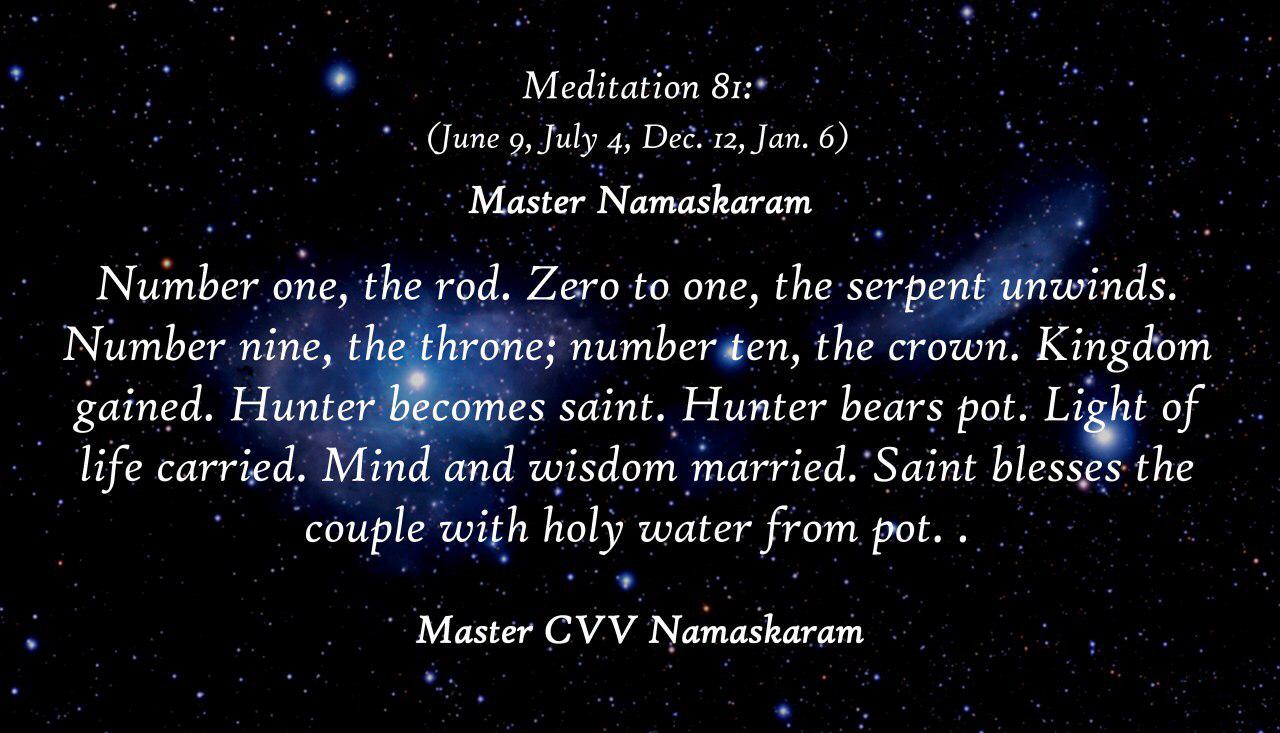 Meditation-81 (June 9, July 4, Dec. 12, Jan. 6) (Occult Meditations)