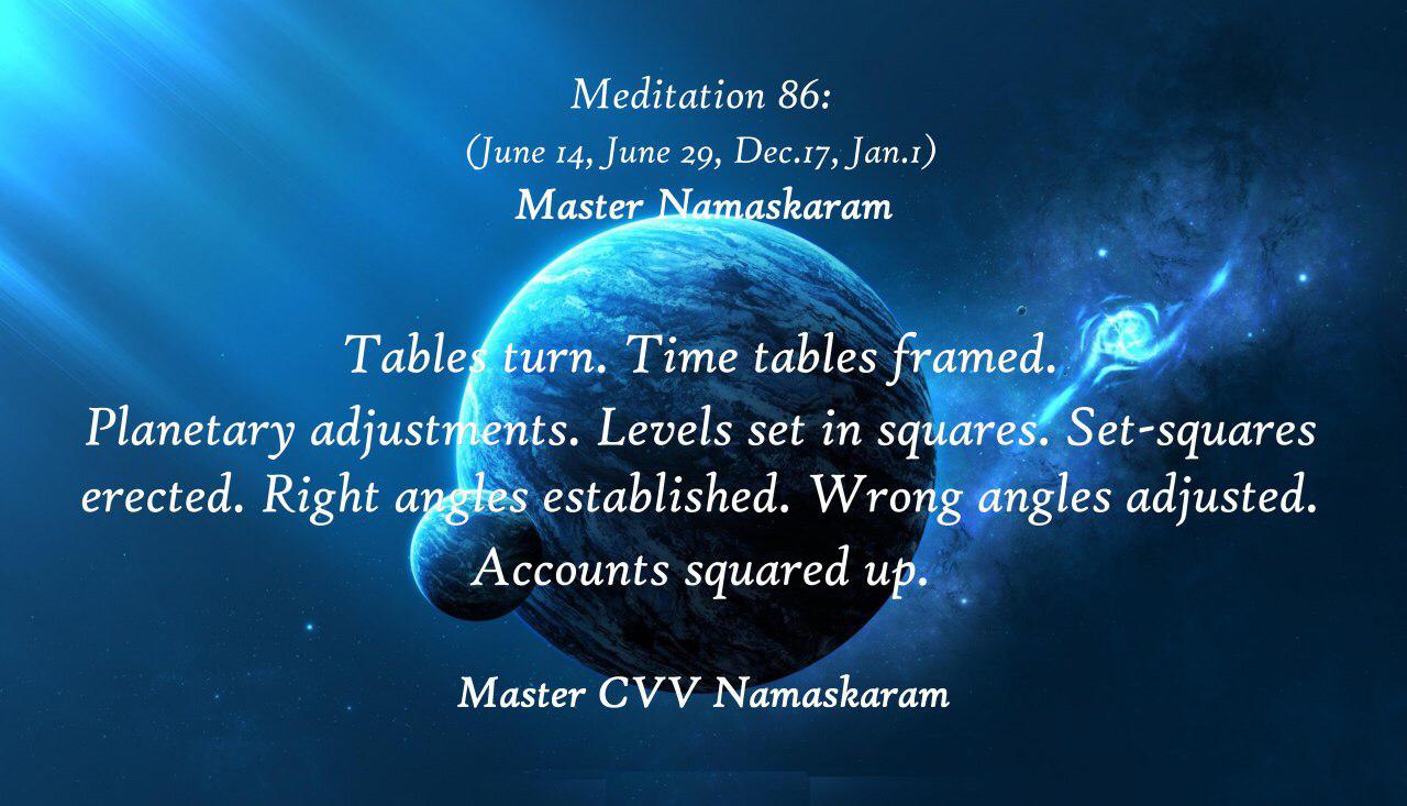 Meditation-86 (June 14, June 29, Dec. 17, Jan. 1) (Occult Meditations)