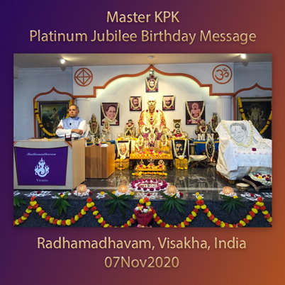 07Nov2020 -  Goodwill day message (Morning) (Goodwill Day Celebrations - 2020)